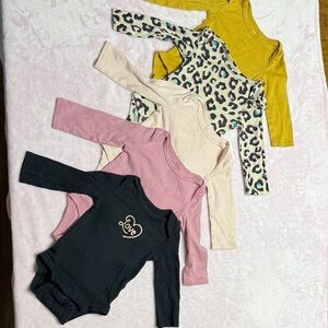 Lamaze Colorful Baby Bodysuit Set of 5 onesies